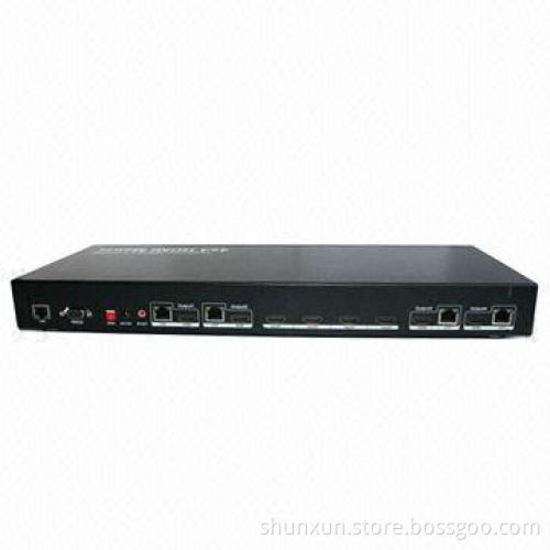 4x4 HD Base-T Matrix over 100m cat5/6, supports 3D, IR, HDCP, Ethernet, RS232